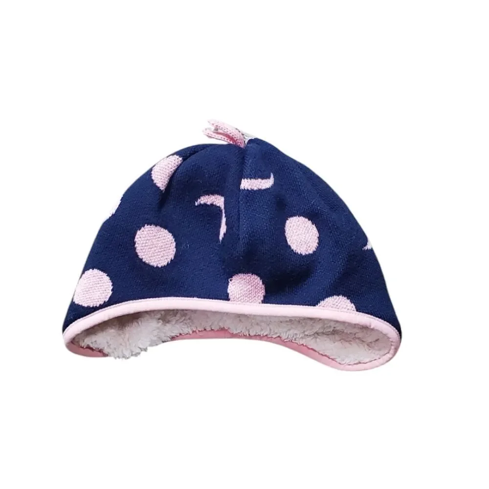 Patagonia Toddler Blue & Pink Fleece Winter Hat